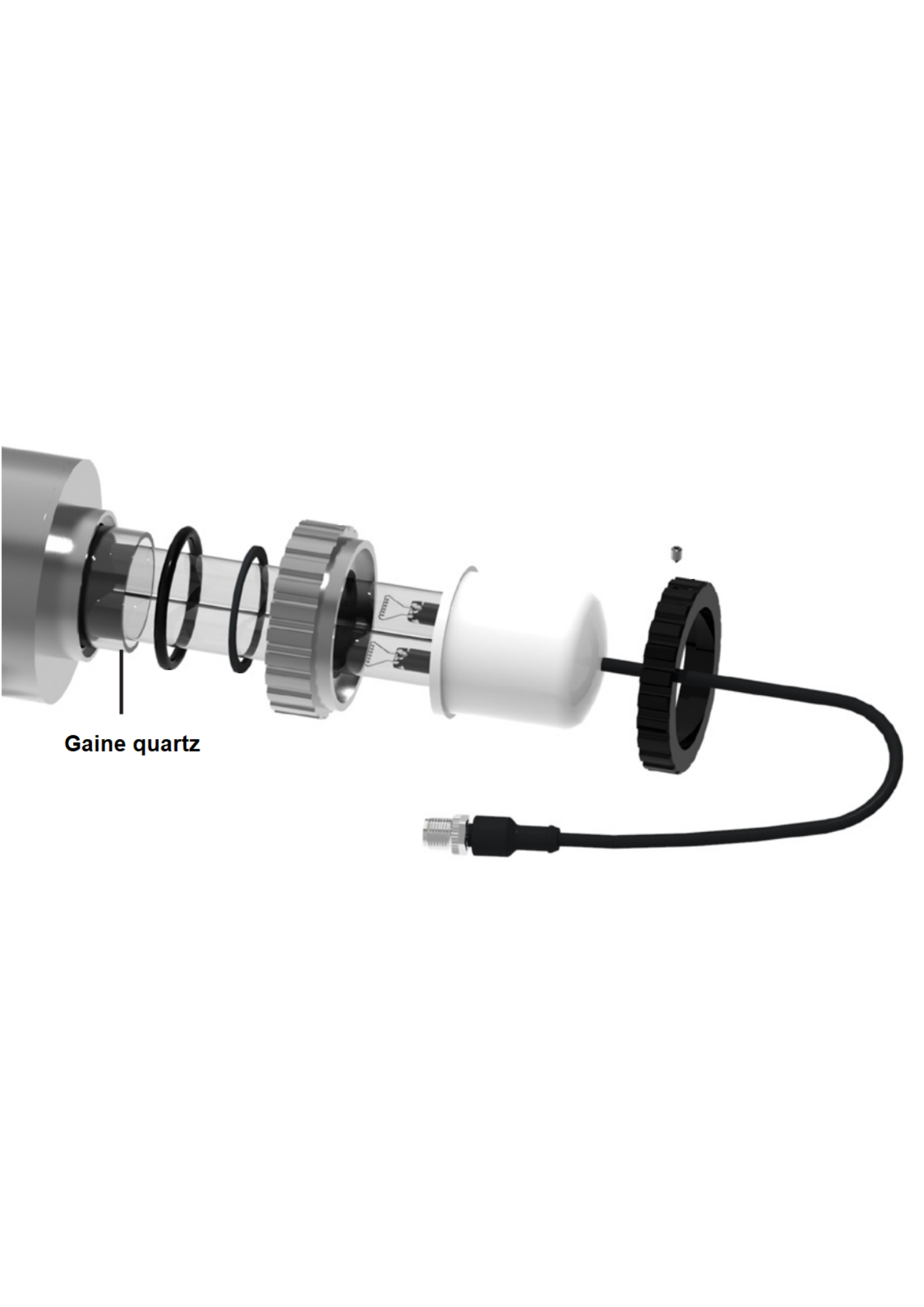 Gaine quartz D44GEUR18/36FB pour filtre UV